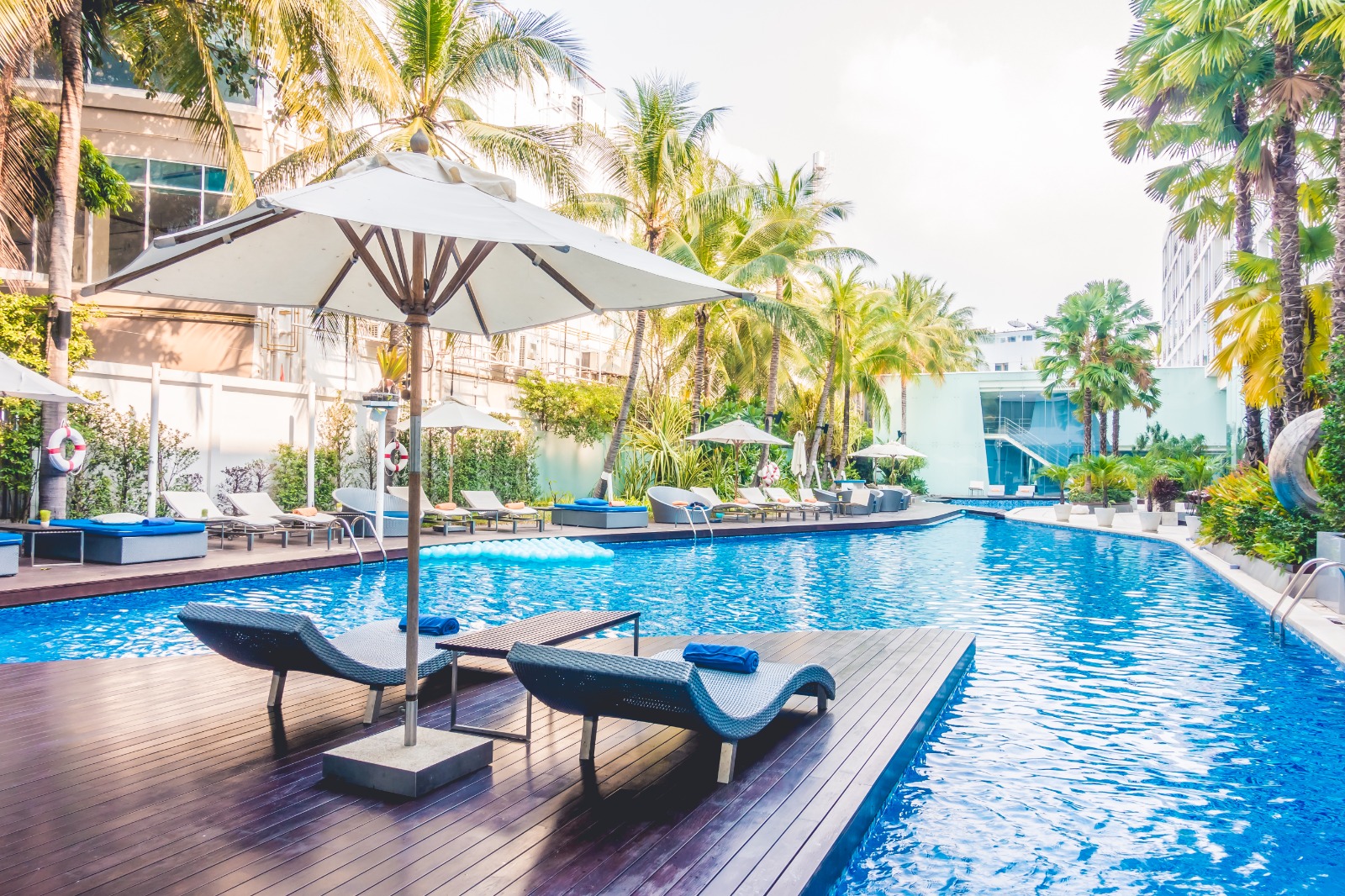 Resort-style pool